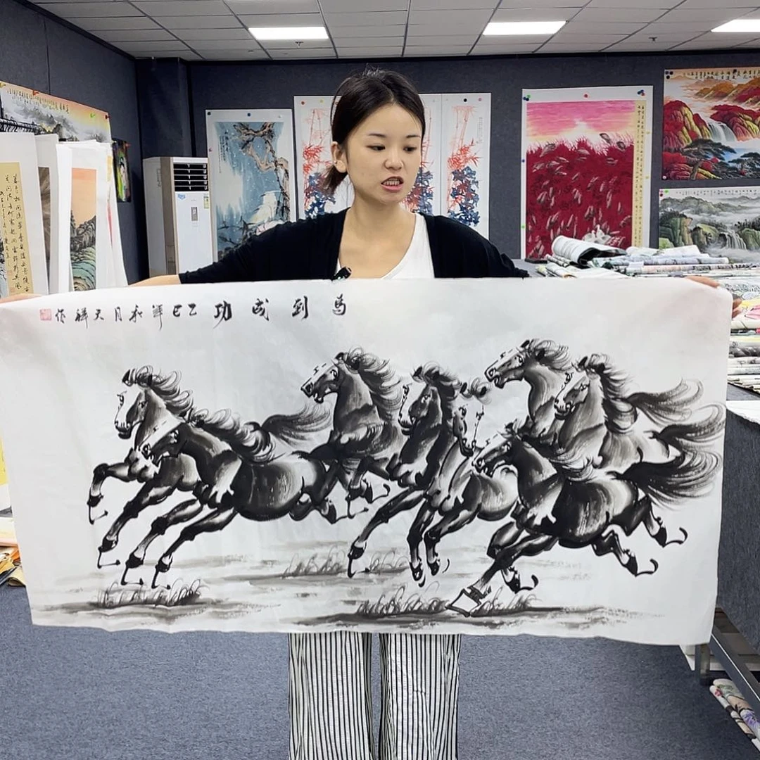 国画作品小姐姐放漏…