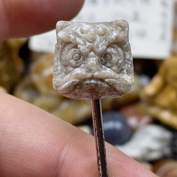 颈饰未镶嵌硅化珊瑚（珊瑚玉）