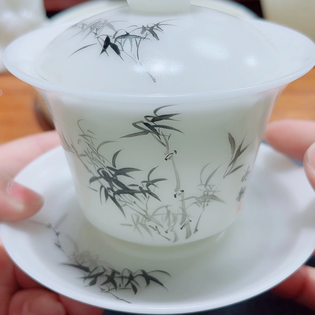 陶瓷素烧璞玉150cc手绘1111