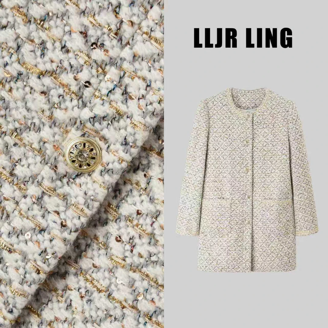 【玲姐】新款高定静奢名媛小香风羽绒外套D1847Z