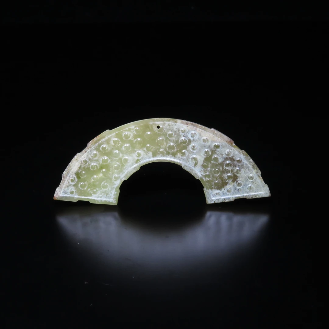 晚明谷纹玉璜/MZ599249/和田玉/民族文物