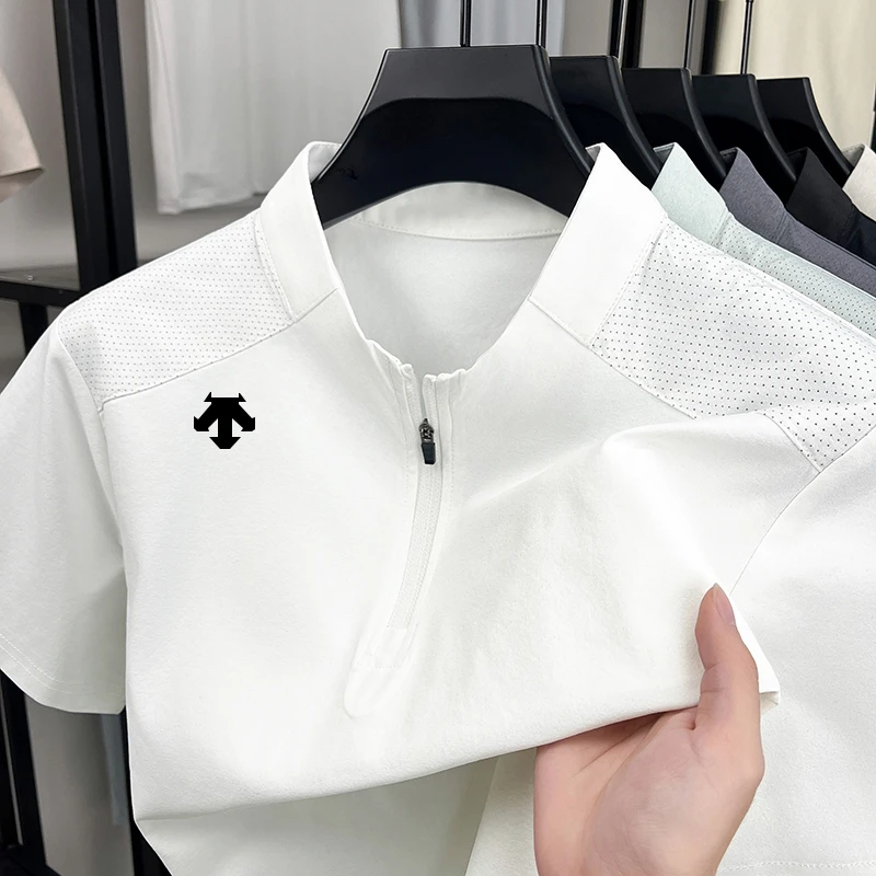 【海外撤柜 正品专卖店】轻奢男士夏季短袖t恤时尚运动休闲防晒衣薄