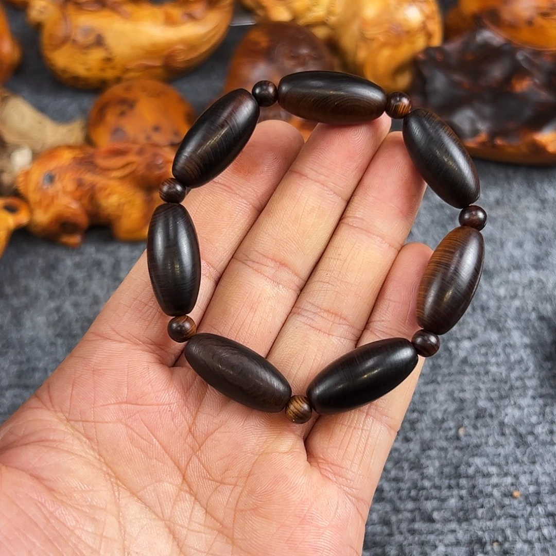 柏木太行崖柏陈化雷雷12手工珠子