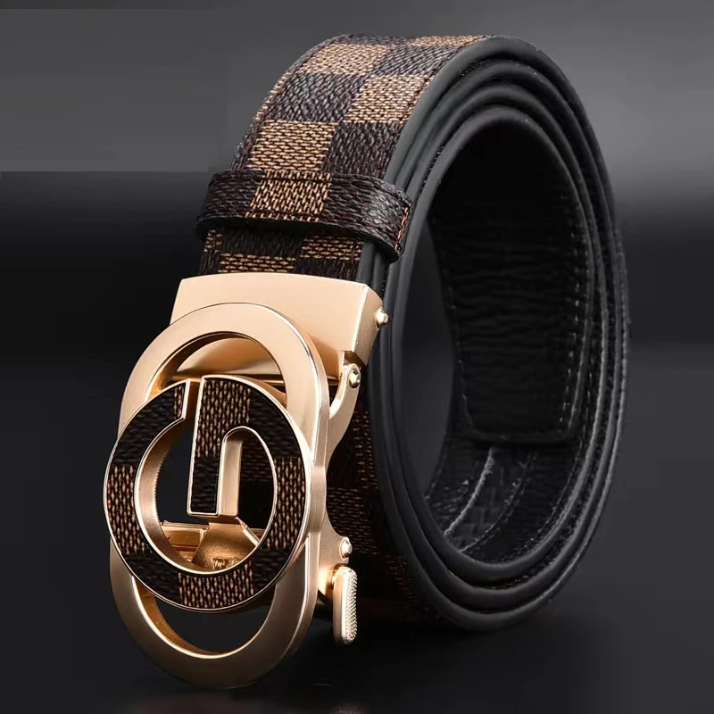 潮流头层牛皮真牛皮皮带男款自动扣高档男中年男士青年真皮韩版