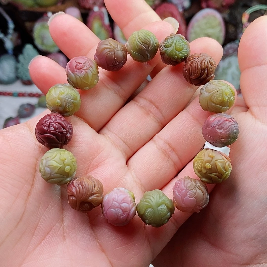 未镶嵌石英质玉（盐源）珠宝半成品