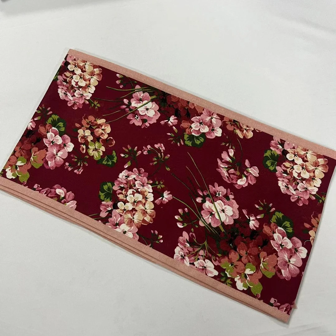 丝毛飘带-飘絮花叶 双面异稿20*160cm丝巾