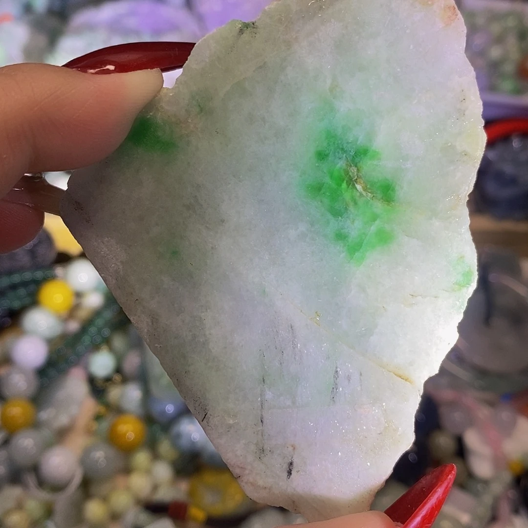 颈饰未镶嵌翡翠天然翡翠