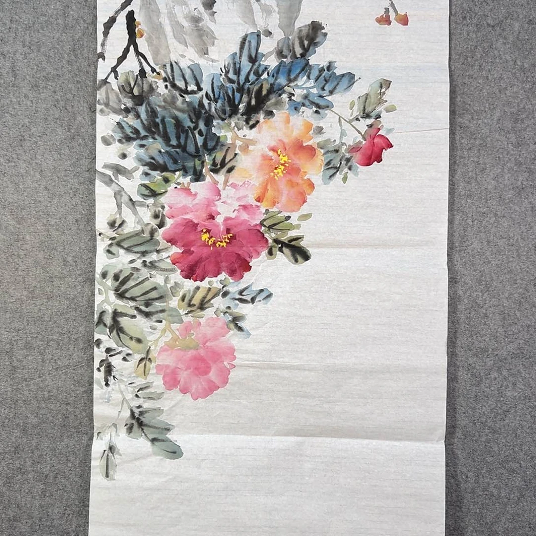 国画051 牡丹花等花开时节也可用