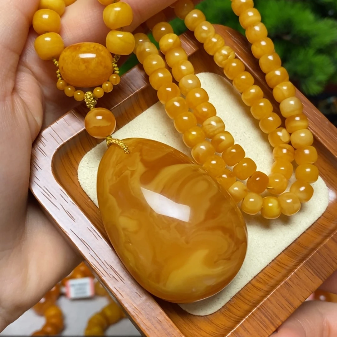 【闪购商品】蜜蜡颈饰未镶嵌项链