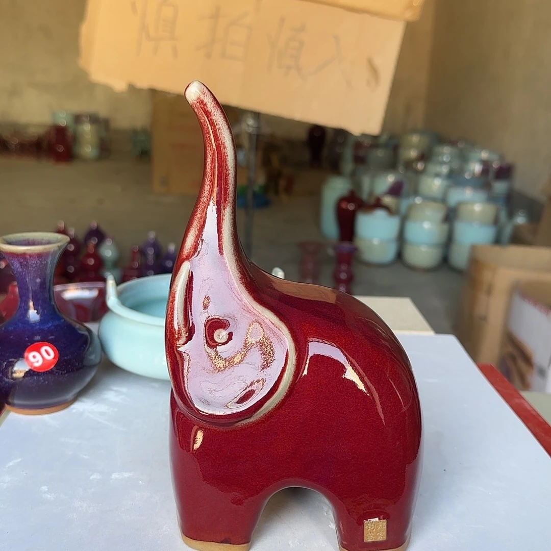 摆件陶郑家钧窑摆件