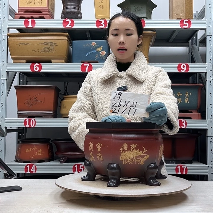 紫砂花盆紫砂花盆