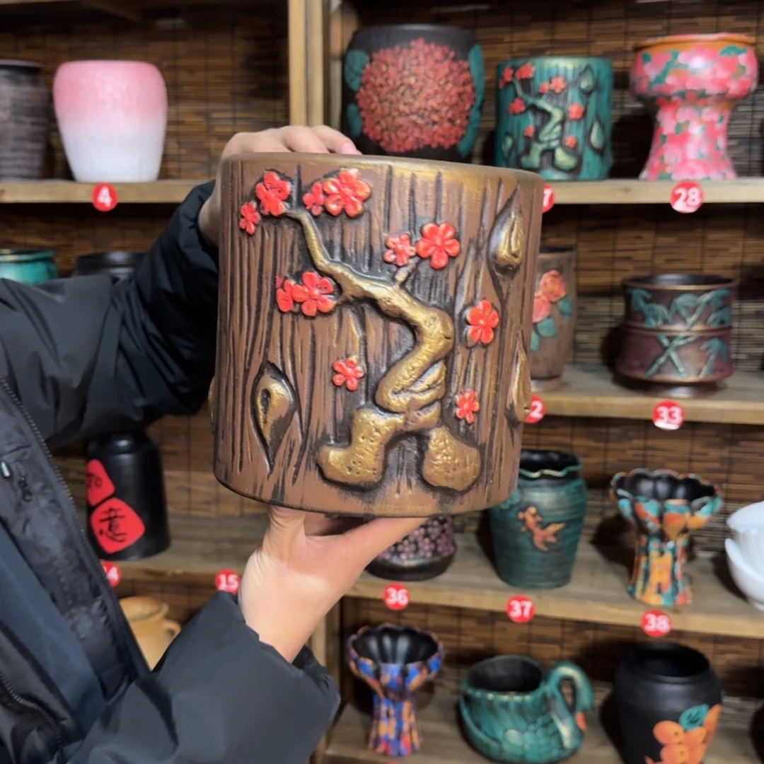 带孔福利红陶炸炸炸