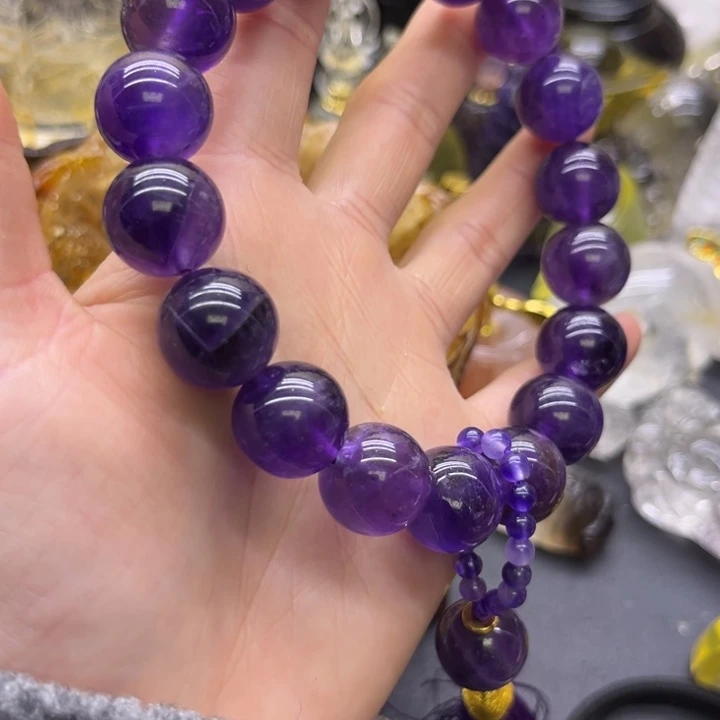 清***玄水晶珠宝半成品未镶嵌摆件