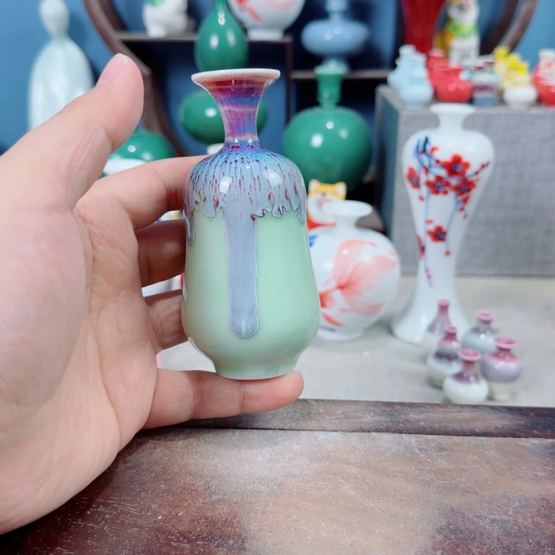 陶瓷手工小花器摆件