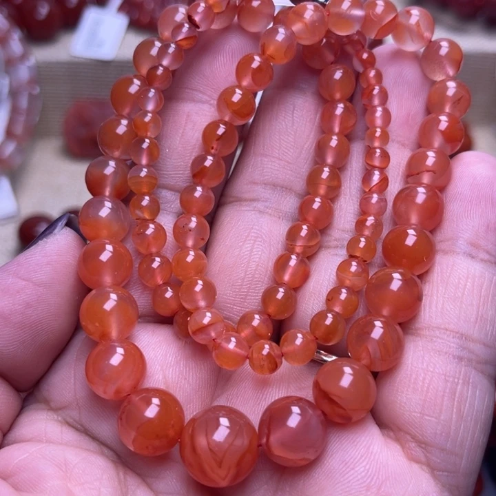 南红玛瑙未镶嵌颈饰项链