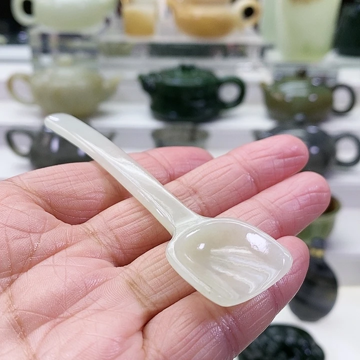 未镶嵌和田玉挂件茶铲