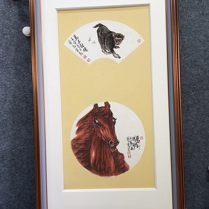 国画知鱼之乐纯手绘