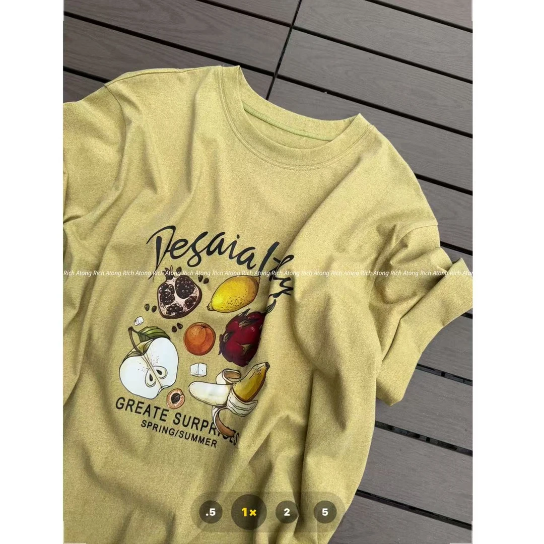 atong/阿彤-【水果T】-2025 春夏字母水果图案短袖0424-36