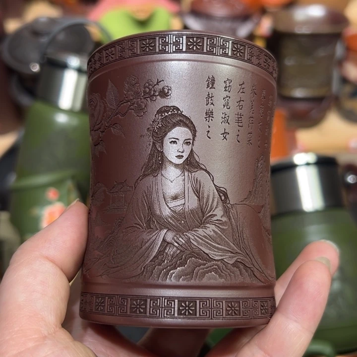 茶杯紫砂宜兴紫砂主人杯