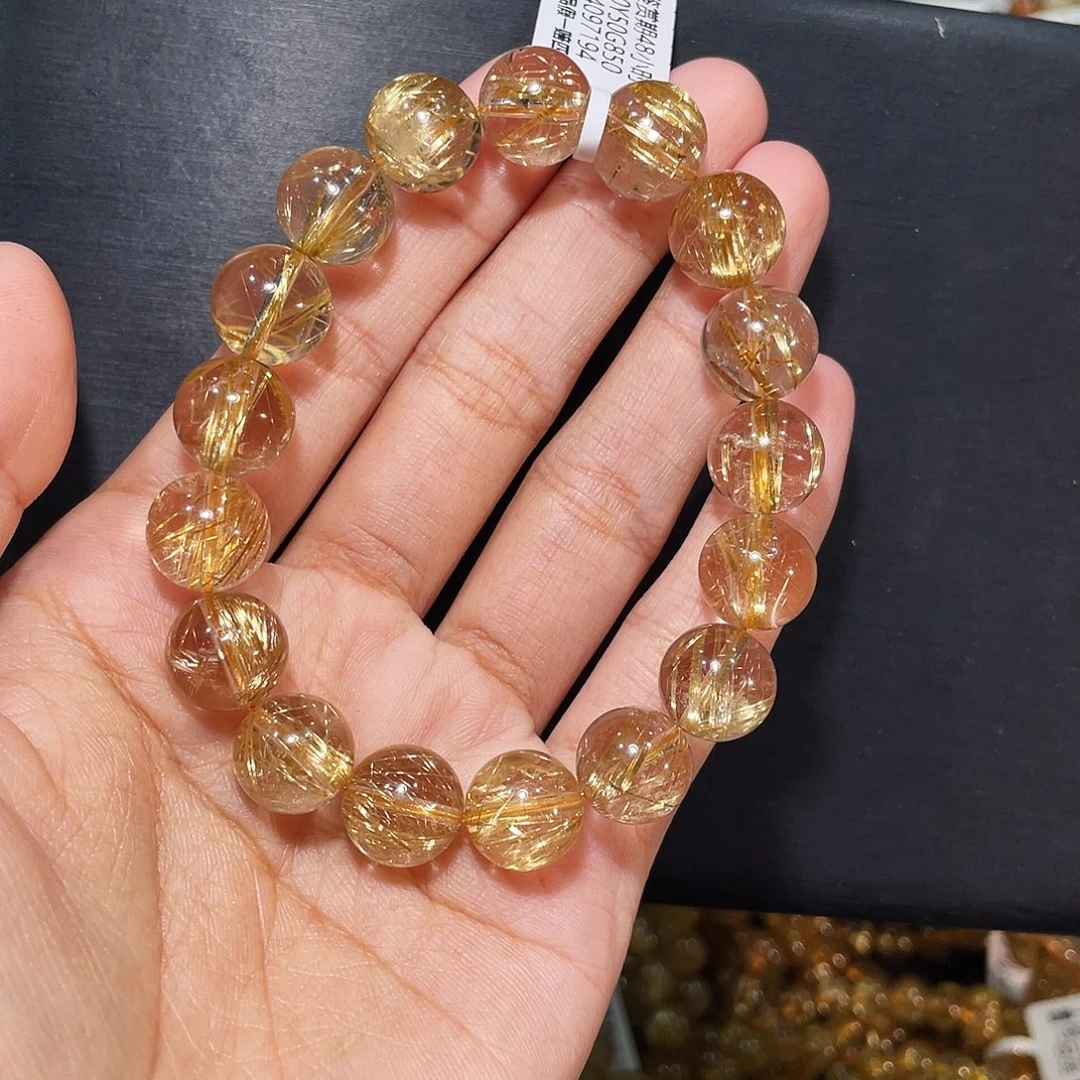 手链发晶未镶嵌高透钛晶11.9mm