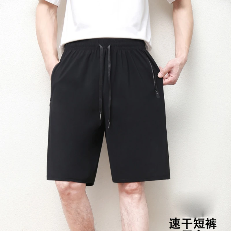 夏季速干夏季纯色宽松休闲短裤休闲裤弹力百搭透气男士短裤 332