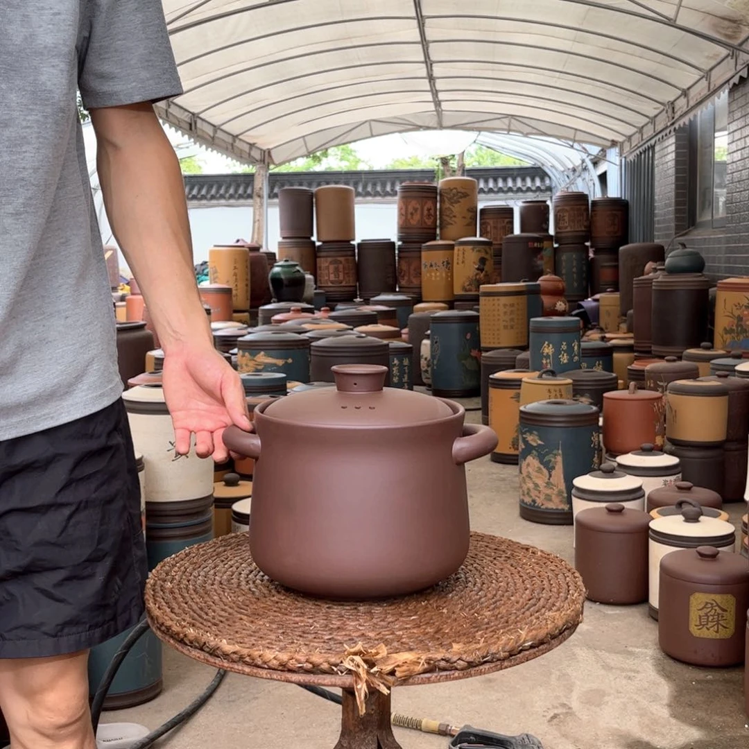 紫砂茶叶罐紫砂砂锅