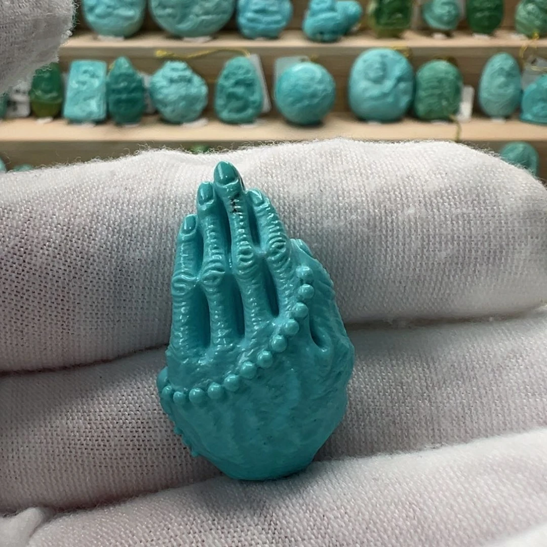 未镶嵌绿松石佛手17.3mm