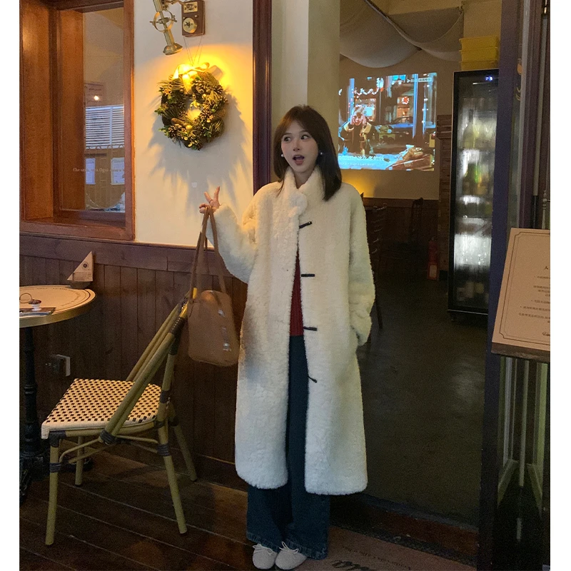 FUGUI RICH【无瑕的爱】小个子冬季新款时尚洋气百搭长款毛毛外套