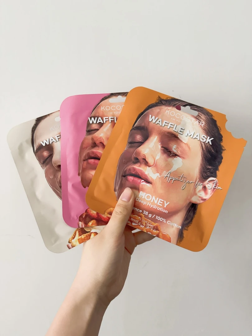 KOCOSTAR/可可星华夫冰淇淋蜂蜜草莓面膜精华贴片水补水保湿控油