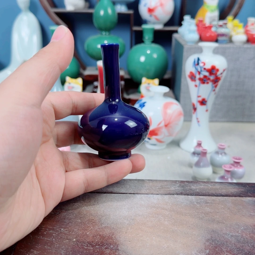 陶瓷手工小花器摆件