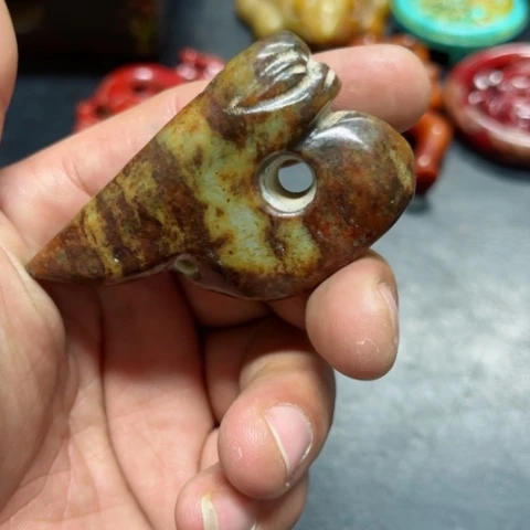 吊坠白玉菩提把件