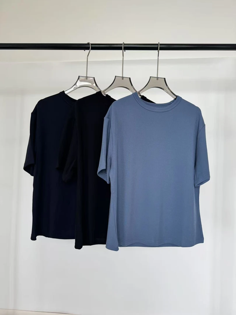 618福利 No退换 弹力罗纹短袖T恤女