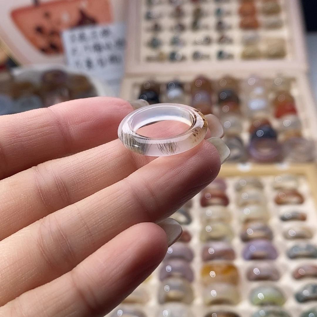 未镶嵌戒指玛瑙/玉髓B 28不退换港11+