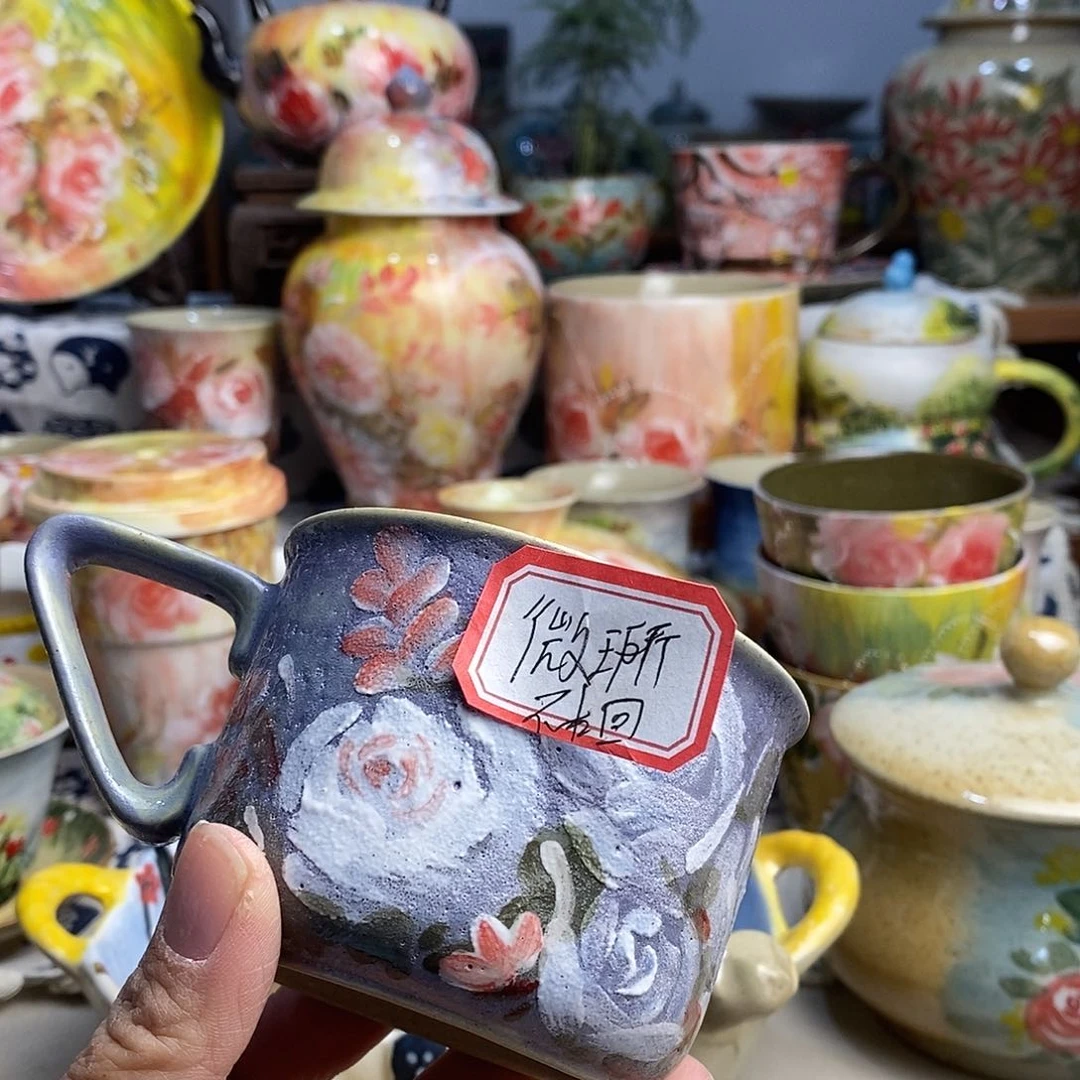 瓷片福利多多手绘陶瓷