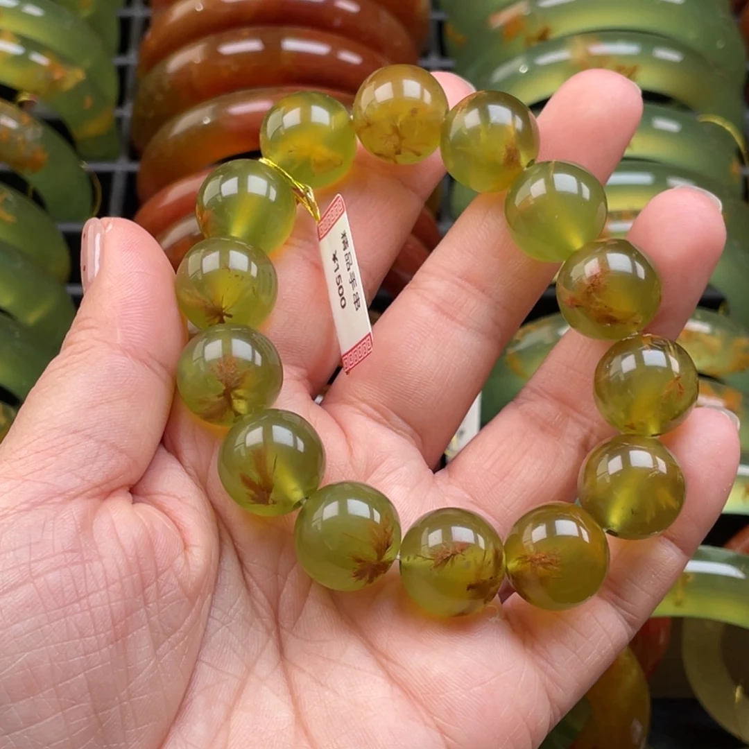 未镶嵌蛇纹石玉手链