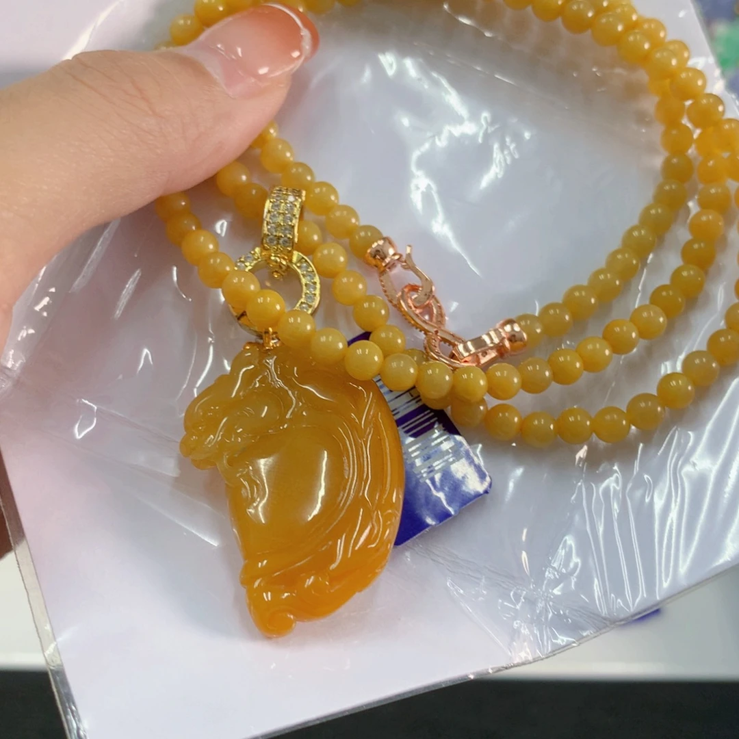 吊坠(不含链)18K金镶嵌翡翠