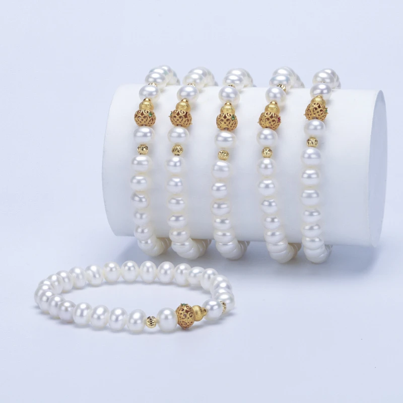 【小福禄】“欧若拉极光” 无核手链6-7mm  s925银配件【多样性发一】