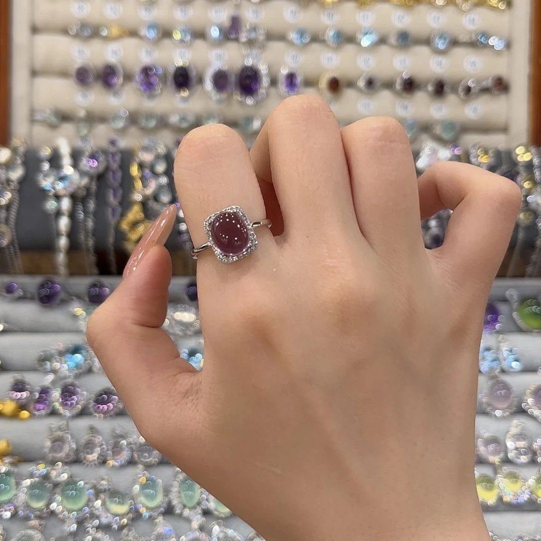 紫晶手链银S925镶嵌發*戒指