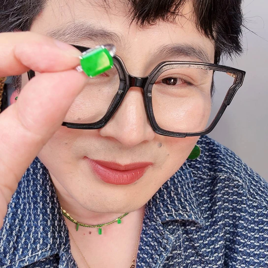 翡翠颈饰18K金镶嵌W****e一个