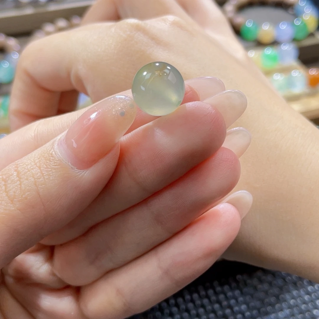 翡翠未镶嵌手链卡12.3冰黄