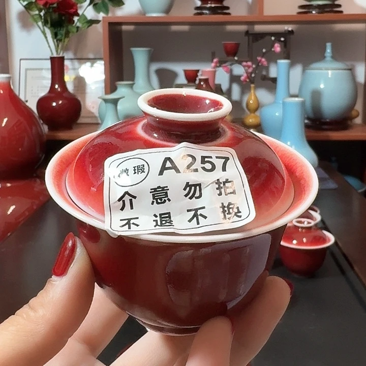 景德镇高温陶瓷盖碗