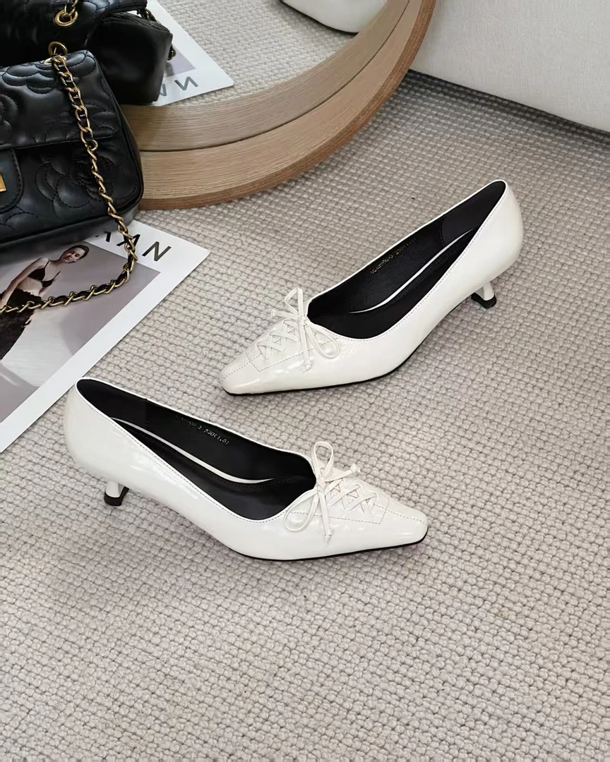 0410-05   女士气质细跟高跟鞋尖头法式单鞋  LBR  51061