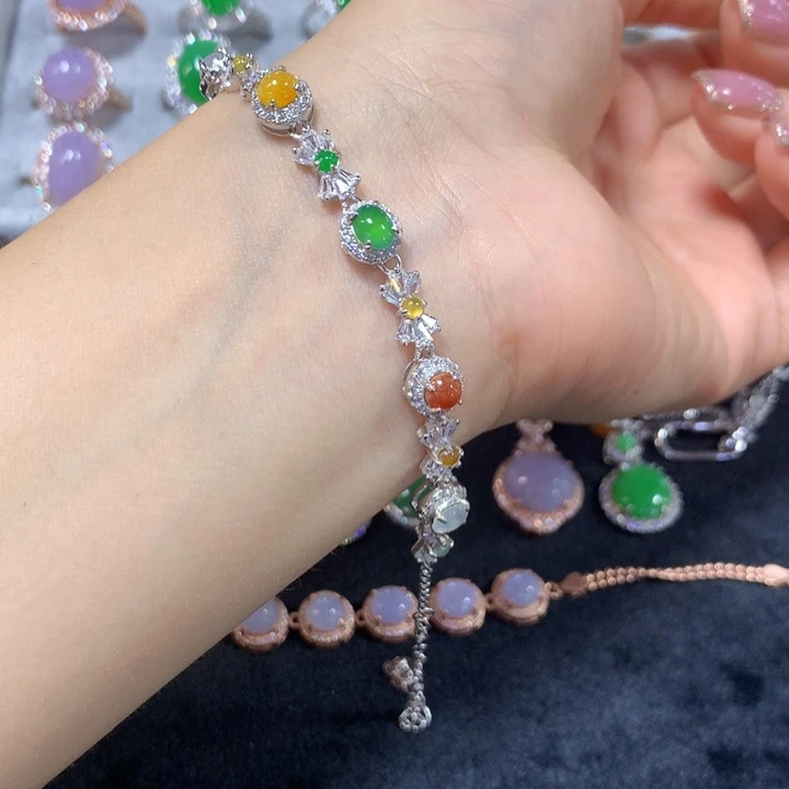 颈饰未镶嵌翡翠翡翠手链
