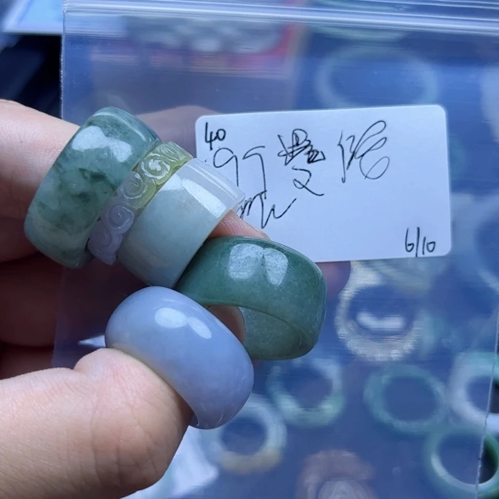 曼***罗翡翠戒指未镶嵌翡翠