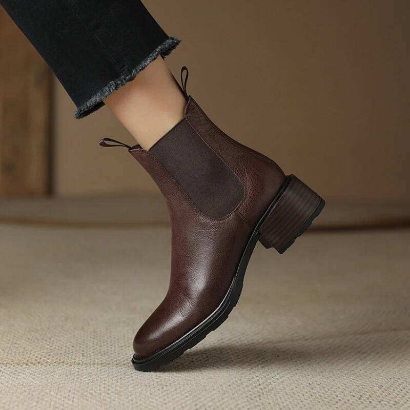 【工厂断码福利现货】真皮短靴3761