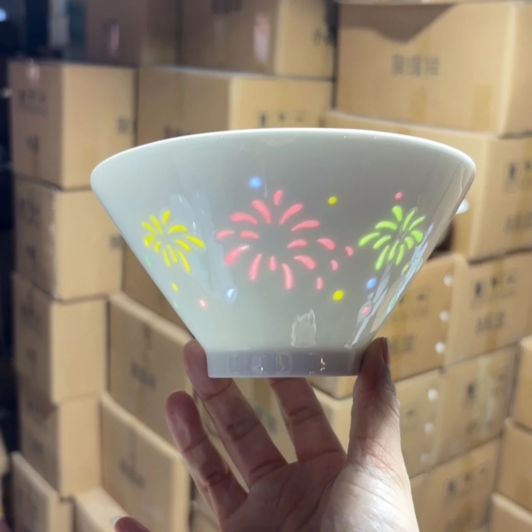 瓷碗景德镇陶瓷两只微瑕