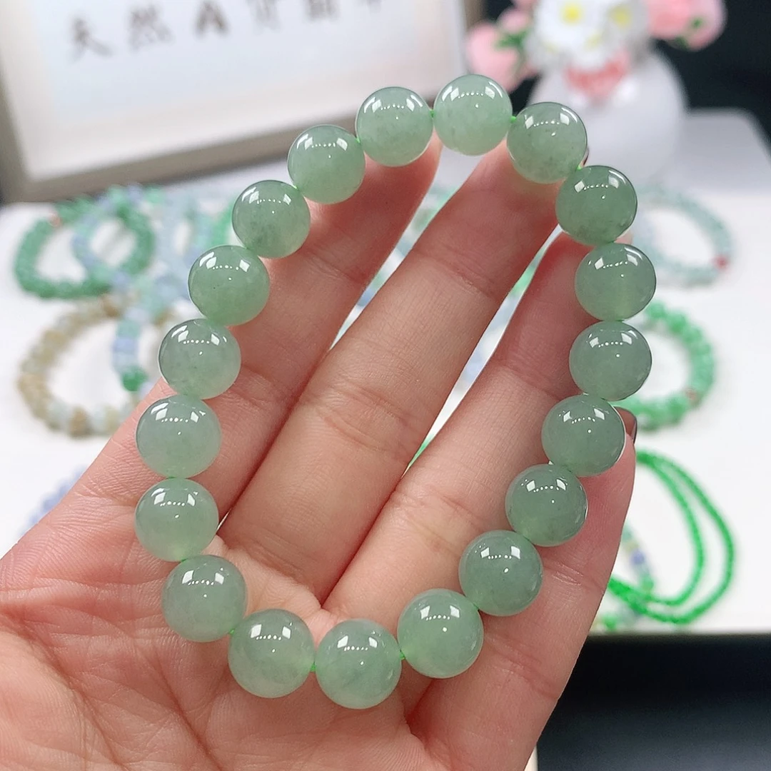翡翠未镶嵌手链10mm