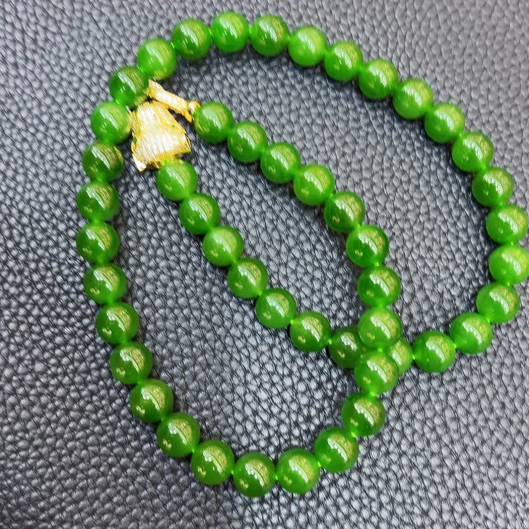 和田玉（碧玉）未镶嵌项链