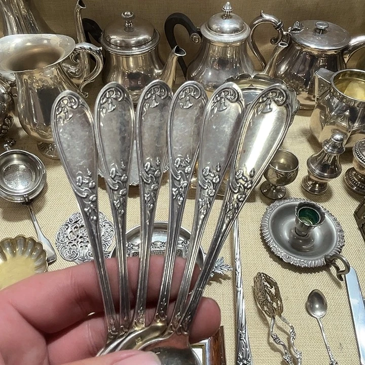 贵金属欧洲中古老物件勺子
