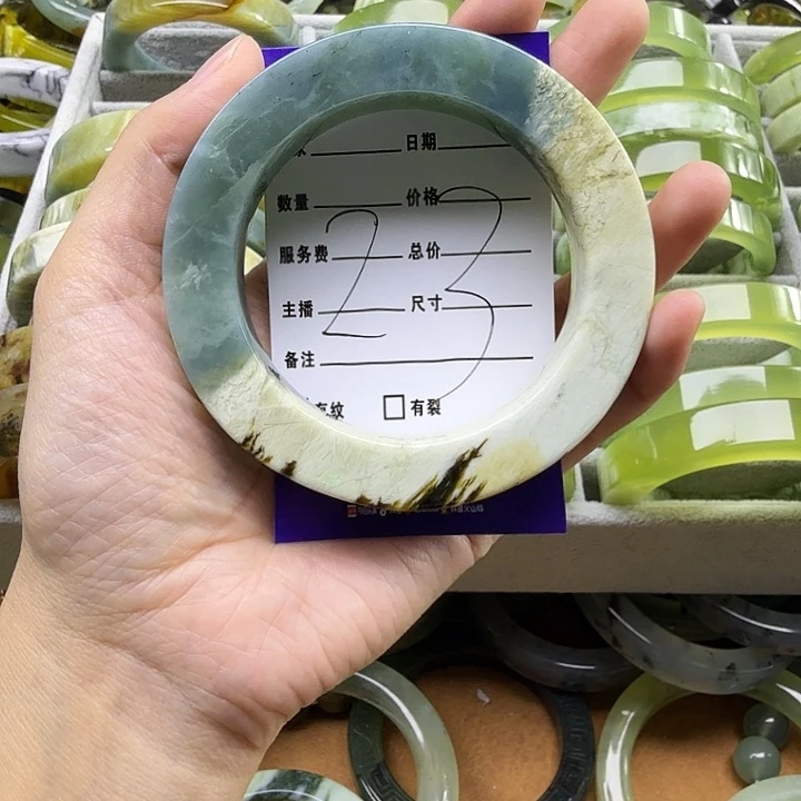 提***苏蛇纹石玉未镶嵌岫玉蛇纹石手镯